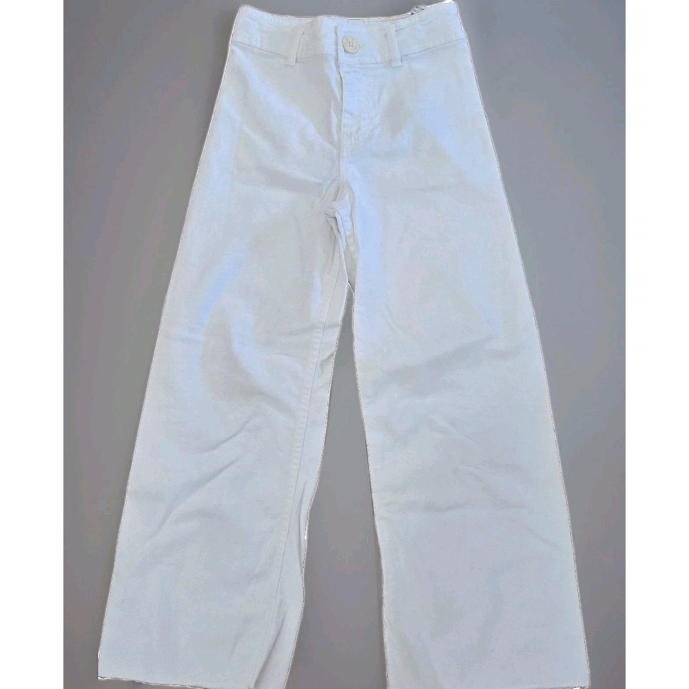 Zara White Flare & Wide Leg Jeans